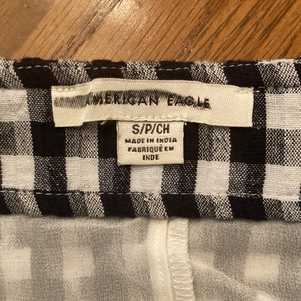 American Eagle Outfitters Black and White Checkered Mini Skirt - Picture 3 of 4